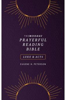 Message Prayerful Reading Bible: Luke & Acts (Softcover, Purple)