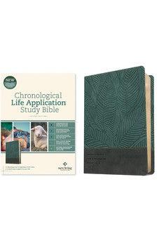 NLT Chronological Life Application Study Bible, Second Edition (LeatherLike, Palm Forest Teal)
