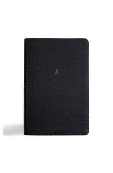 CSB Men's Daily Bible, Black LeatherTouch, Black Letter, Easy-to-Read Bible Serif Type