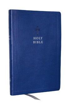 KJV Holy Bible Value Ultra Thinline, Blue Leathersoft, Red Letter