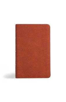 NASB Personal Size Bible, Burnt Sienna LeatherTouch, Red Letter, Presentation Page, Footnotes, Full-Color Maps, Easy-to-Read Bible Karmina Type