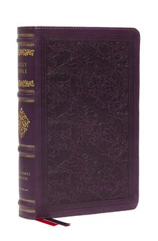 KJV Large Print Reference Bible, Purple Leathersoft, Red Letter, Comfort Print (Sovereign Collection)