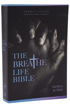 NKJV Breathe Life Holy Bible: Faith in Action (Paperback, Red Letter)