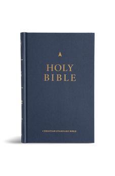 CSB Church Bible, Navy Hardcover, Black Letter, Presentation Page, Full-Color Maps, Easy-to-Read Bible Serif Type