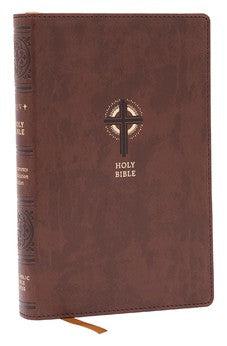 NRSVCE Sacraments of Initiation Catholic Bible, Brown Leathersoft