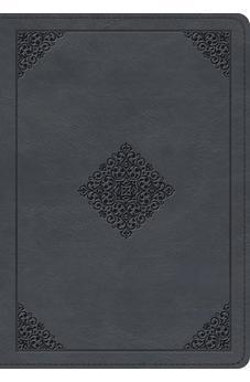 ESV Large Print Wide Margin Bible (TruTone, Slate Blue, Ornament Design)
