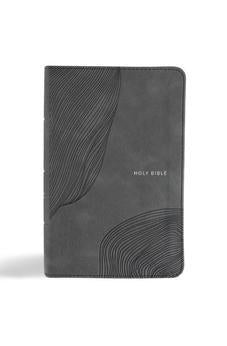 CSB Single-Column Compact Bible, Digital Study Edition, Charcoal LeatherTouch, Black Letter, Easy-to-Read Bible Serif Type - Biblestore.com