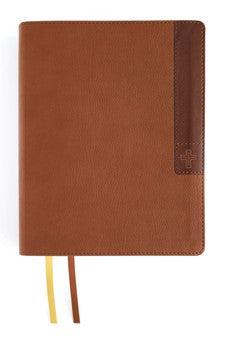 NIV Journal the Word Bible (Perfect for Note-Taking), Large Print, Leathersoft, Brown, Red Letter