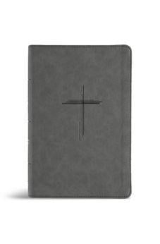 CSB Personal Size Giant Print Bible, Digital Study Edition, Charcoal SuedeSoft LeatherTouch, Indexed, Red Letter, Presentation Page, Footnotes, Full-Color Maps, Easy-to-Read Bible Serif Type