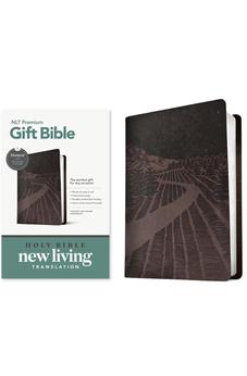NLT Premium Gift Bible, Filament Enabled (LeatherLike, Starlight Path Brown, Red Letter)
