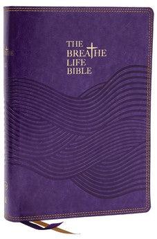 NKJV The Breathe Life Holy Bible: Faith in Action (Purple Leathersoft, Red Letter) - Biblestore.com