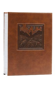 NKJV New Testament, Tracing edition: Engaging the Scripture Word by Word (Brown Leathersoft over Board)