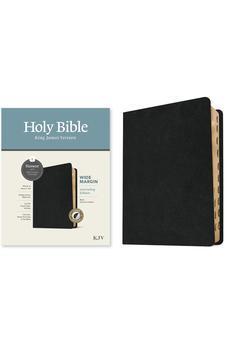 KJV Wide Margin Bible, Filament-Enabled Edition (Genuine Leather, Black, Indexed, Red Letter)