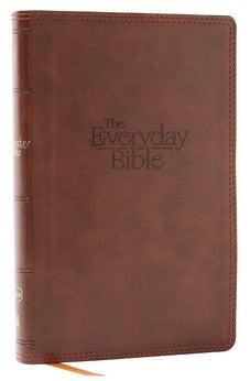 NKJV The Everyday Bible, Brown Leathersoft, Red Letter: 365 Daily Readings Through the Whole Bible