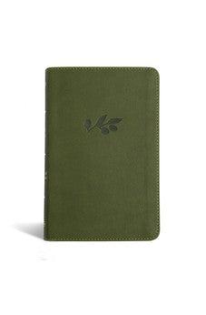 NASB Personal Size Bible, Olive LeatherTouch, Red Letter, Presentation Page, Footnotes, Full-Color Maps, Easy-to-Read Bible Karmina Type