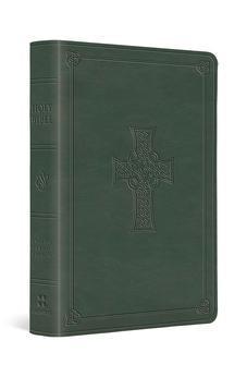 ESV Value Large Print Compact Bible (TruTone, Quiet Forest, Celtic Cross Design)