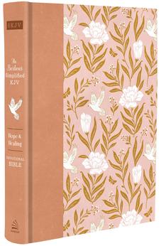 SKJV The Hope & Healing Devotional Bible [Doves & Floral Ginger]: Barbour Simplified KJV