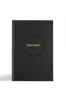 CSB Church Bible, Anglicised Edition, Black Hardcover, Red Letter, Sewn Binding, Full-Color Maps, Easy-to-Read Bible Serif Type