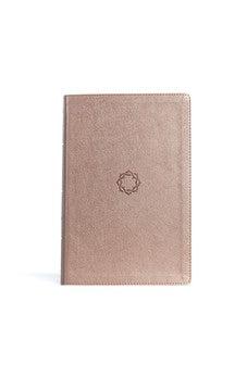 KJV Essential Teen Study Bible, Rose Gold LeatherTouch, Devotionals, Study Tools, Red Letter, Pure Cambridge Text, Presentation Page, Full-Color Maps, Easy-to-Read Bible MCM Type