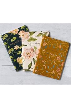 GraceLaced Lined Notebooks, Set of 3, Rejoice, Pray, Give