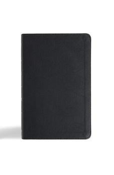 CSB Thinline Bible, Anglicised Edition, Black LeatherTouch, Black Letter - Biblestore.com