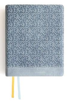 NIV Journal the Word Bible (Perfect for Note-Taking), Large Print, Leathersoft, Teal, Red Letter - Biblestore.com