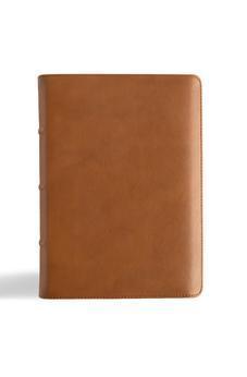 CSB He Reads Truth Bible, Holman Handcrafted Collection, Saddle Brown Premium Calfskin, Black Letter, Full-Color, Wide Margins, Journaling Space, Reading Plans, Timelines, Charts, Maps, Single-Column