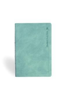 CSB Student Study Bible, Earthen Teal SuedeSoft LeatherTouch, Red Letter, Presentation Page, Study Notes and Commentary, Articles, Character Profiles, Charts, Full-Color Maps, Easy-to-Read Type