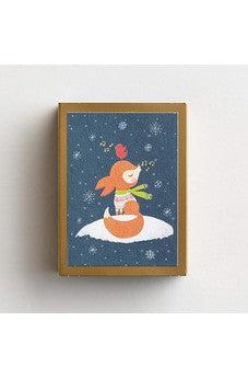 DaySpring Studio 71 - Christmas Fox - 18 Christmas Matchbox Cards (J0444)