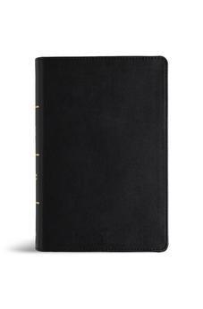 CSB Large Print Personal Size Reference Bible, Digital Study Edition, Easy-to-Read Optimal Type, Black Genuine Leather, Red Letter, Presentation Page, Robust Cross-Reference System, Full-Color Maps