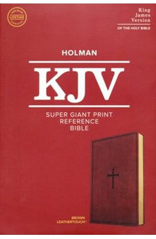 KJV Super Giant Print Reference Bible, Brown LeatherTouch