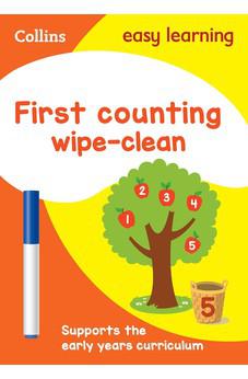 Collins Easy Learning Preschool - First Counting Age 3-5 Wipe Clean Activity Book