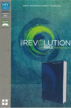 NIV, Revolution Bible, Leathersoft, Blue - Biblestore.com