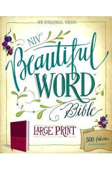 NIV Beautiful Word Bible, Large Print, Leathersoft, Pink 9780310446071