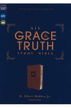 NIV Grace and Truth Study Bible, Leathersoft, Brown, Red Letter, Comfort Print