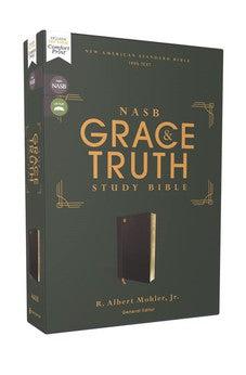 NASB The Grace and Truth Study Bible, Leathersoft, Navy, Red Letter, 1995 Text, Comfort Print