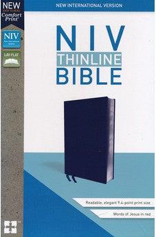 NIV, Thinline Bible, Bonded Leather, Navy, Red Letter Edition, Comfort Print 9780310448822