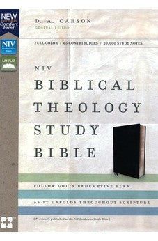 NIV, Biblical Theology Study Bible, Bonded Leather, Black, Comfort Print 9780310450573