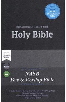 NASB Comfort Print Pew and Worship Bible - Hardcover Black