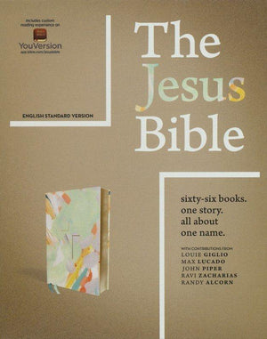 ESV The Jesus Bible Artist Edition, Leathersoft, Multi-color/Teal