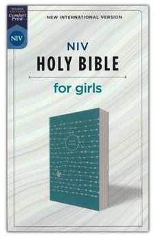 NIV Holy Bible for Girls soft leather-look teal