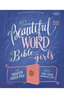 NIV Beautiful Word Bible for Girls, Updated Edition, Leathersoft, Zippered, Pink, Red Letter, Comfort Print