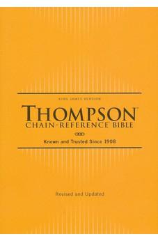 KJV Thompson Chain-Reference Bible, Hardcover, Yellow Gold, Red Letter, Comfort Print - Biblestore.com