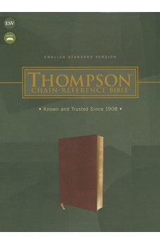 ESV Thompson Chain-Reference Bible, Leathersoft, Brown, Red Letter
