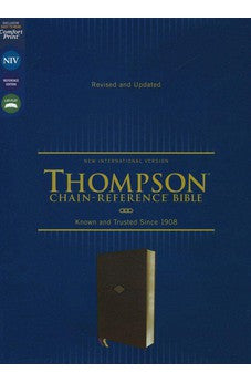 NIV Thompson Chain-Reference Bible, Leathersoft, Brown, Red Letter, Comfort Print