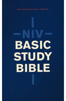 NIV Basic Study Bible, Economy Edition, Paperback, Blue, Red Letter
