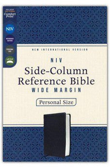 NIV Side-Column Reference Bible, Personal Size, Leathersoft, Black