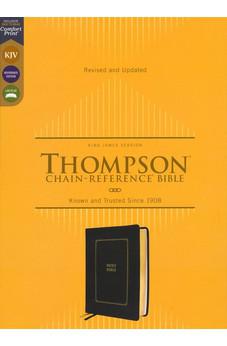 KJV Thompson Chain-Reference Bible, Leathersoft, Black, Red Letter, Comfort Print