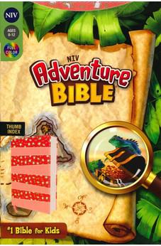 NIV Adventure Bible, Leathersoft, Coral, Full Color, Thumb Indexed Tabs