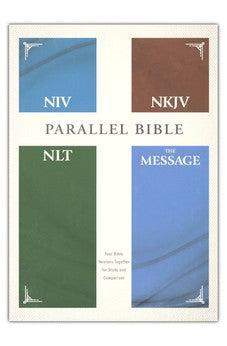 NIV/NKJV/NLT/The Message (Contemporary Comparative) Parallel Bible, Hardcover
